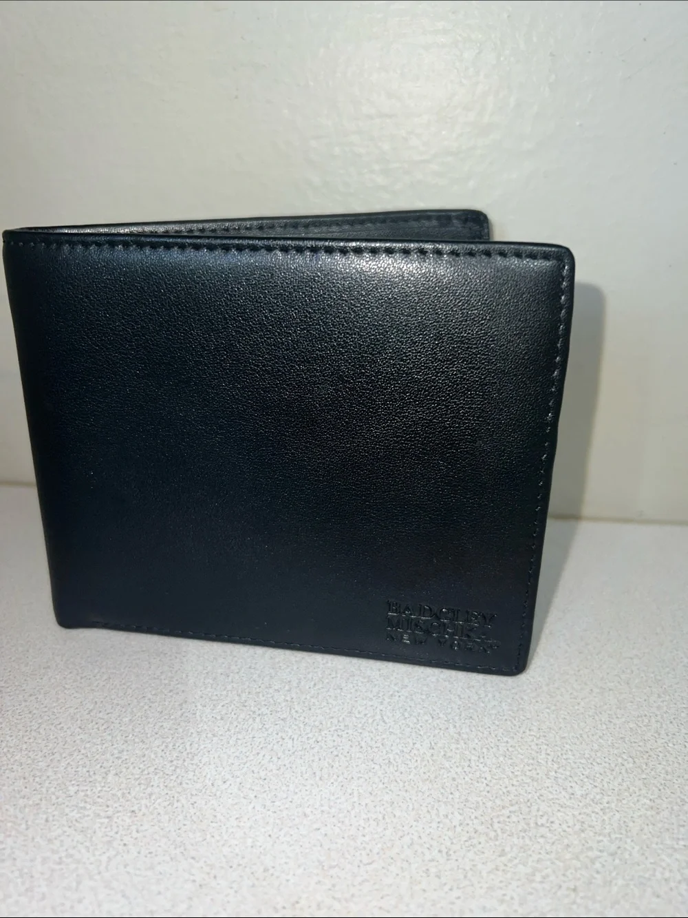 Badgley Mischka Black Leather wallet  Card & money Holder